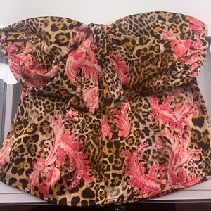 New York and Company Cheetah Print Tube Top. Size Medium.